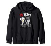 39 Years Ago I Was The Fastest Zip Hoodie