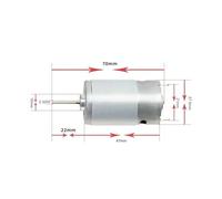 390 DC electronic starter DIY FISHING Boat Air Pump Thread Cutter Juicer 's CAR Hair Dryer Drill 7.4V 12V 24V Repair Tool Parts AUOQKQUT(22mm shaft,7.4V 10000rpm)