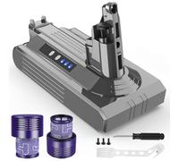 3900mAh V10 Battery for Dyson with filters, ASUNCELL 25.2V Replacement Battery for Dyson V10 Cyclone Animal V10 Absolute V10 Motorhead V10 Fluffy V10 Total Clean SV12 Cordless Vacuum Cleaner