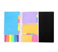 390Pcs Sticky Notes Set Sticky Memo Note with Index Tab DMulticolor Adhesive Adhesive Stickynotes with PU Cover for Teachers Students School Office Supplies
