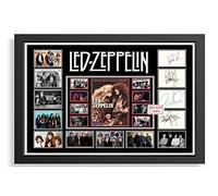(391) Led Zeppelin Music Legends Signed Framed Autograph Signature A4 (21 X 297 CM) Art Work Wall Art Display (REPRINT) #####