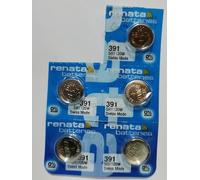 391 Watch battery - Strip of 5 Batteries