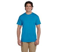 3931 FL 3930R 5 OZ 100% HD COTN TEE Turquoise HTHR 2XL