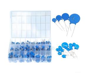 395-Unit Disc Capacitor Pack Designed for High Voltage Circuits with Coverage from 5D431K to 20D390K Capacitance Range