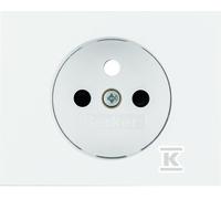 MODULE WHITE SOCKET PLATE 1X Z/U WITH COVERS K.1 3965757009