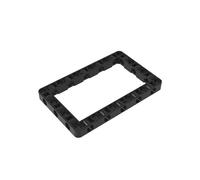 39794 Shaft Bolt Connection Technic Beam Frame 7x11 10 Pieces GDS-1538 Compatible with Lego Building Blocks Color:Black