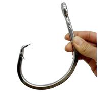 39960 Fishing Hook Giant 24/0 28/0 Stainless Steel Tuna Circle Hooks Shark Tuna Circle Big Game Saltwater Hook (28/0-1pcs)