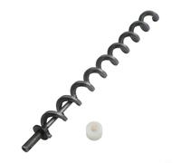 39cm Auger Shaft Screw for Traeger Pellet Grills Metal Nylon Bushing Kit 39cm Auger Screw for Traeger Grills Heavy Duty Auger Shaft 39cm for Outdoor BBQ Repair 39cm Feed Screw Assembly for Traeger