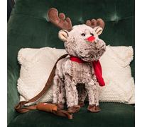 39cm Battery Operated Brown Plush Musical Walking Animated Christmas Reindeer
