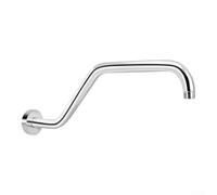 39cm Long Shower Arm Extension 1/2 Inch Thread(Silvery) | Solid stainless steel, rust resistant, damp environment safe, 39cm length, for durable build