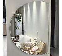 39in Round LED Bathroom Mirror with Touch Switch Anti-Fog Frameless Multi-Functional 3 Color Backlight Perfect for Modern Home Decor