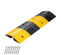 39in Rubber Driveway Ramp Rated 22000 LBS Load Capacity,Floor Cable Cover,for Asphalt Concrete Gravel Driveway