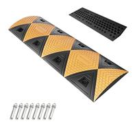 39in Speed Bumps for Road, Rubber Speed Bumps for Driveway Heavy Duty, Height 2in, Effectively Reducing Vehicle Speed Reduces The Occurrence of Traffic Accidents