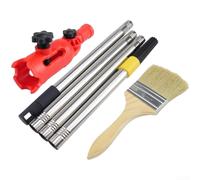 39mm Wide Clamp Paint Brush Holder With 180 Degree Rotation For Flexible Angles Plus Adjustable Knob To Fit Various Handles For Roller And Scraper Use On Walls And Ceilings(E)