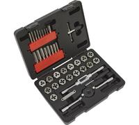 39pc Metric Tap & Hex Die Set - M3 to M12 - Manual Bar & Socket Threading Tool