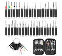 39pcs Car Connector Removal Tool Set Single Double Pin | for Ideal for car wiring harnesses, auto electrical repair, connector maintenance, professional mechanic use