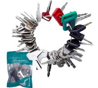 39Pcs Ignition Starter Switch Key, Heavy Equipment Construction Ignition Keys Replacement for CAT Kubota JCB Volvo Agriculture Plant Dumper Excavator Dump Trucks Bulldozers