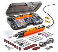 39Pcs Mini Electric Rotary Tool Kit with LED Digital Display Rotary Sanding Tool 6-Speed Adjustable Rechargeable Multifunctional Tools for Jewelry Making Handcrafting