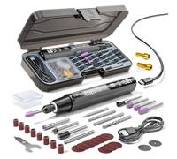 39Pcs Mini Electric Rotary Tool Kit with LED Digital Display Rotary Sanding Tool 6-Speed Adjustable Rechargeable Multifunctional Tools for Jewelry Making Handcrafting