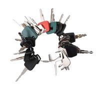 39Pcs Plant Key Set, Universal Plant Dumper Machine Replacement Key Set with Key Ring, Ignition Switches Keys for Machinery Plants, Agricultural Vehicles, Excavators, Trucks, Graders, Dozers, Backhoes