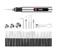 39PCS/Set Engraver Pen, Precise Multi-Use Etching Pen with Non-Slip Handle, 3-Level Cordless Digital Display Engraving Tool for All Materials