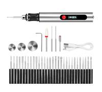 39PCS/Set Engraver Pen, Precision Multi-Use Etching Pen with Non-Slip Handle, 3-Level Cordless Digital Display Engraving Tool for All Materials.