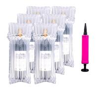 39pcs Wine Bottle Protectors,Bubble Wrap Bags,Inflatable Column Packaging Air Bags, Wine Bags Wine Bottle Packaging, Reusable for Luggage, Airplane, Travel, Transport Inflatable Bag, with Free Pump