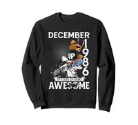 39th Birthday Bear Legends December 1986 39 Years Old Men Sweatshirt