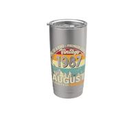 39th Birthday Gift Men Original August 1987 39 Years Stainless Steel Insulated Tumbler