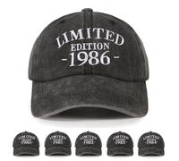 39th Birthday Gifts for Men - Baseball Caps Mens Cotton Adjustable Vintage Dad 1986 Birthday Gift