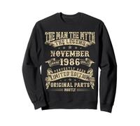 39th Birthday Gifts For Men Mythology Of November 1986 Sweatshirt