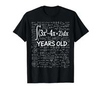 39th Birthday Integral Calculus Math Nerd Funny Value Graphic T-Shirt, Men, Black, S
