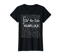 39th Birthday Integral Calculus Math Nerd Funny Value Graphic T-Shirt, Women, Black, L