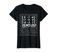39th Birthday Matrix Determinant Math Nerd Funny Value Graphic T-Shirt, Women, Black, M