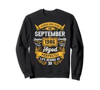 39th Birthday Real Legends September 1986 39 Years Old Men Sweatshirt
