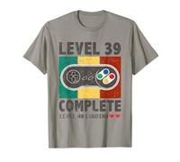 39th Wedding Anniversary 39 Years Retro Level 39 Complete T-Shirt