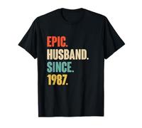 39th Wedding Anniversary for Him - Epic Husband Since 1987 T-Shirt