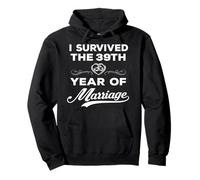 39th Year of Marriage Wedding For Men Women Pullover Hoodie
