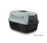 (39x26x25cm, Light Grey) Dog Cat Puppy Pet Carrier Box Cage with Handle