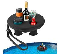 39x39x13.5cm Hot Tub Drink Tray, Floating Drink Holder Drink Tray With 5 Holes, Pool Floating Tray Drink Float, Beach Leisure Cup Holder, Floating Spa Hot Tub Drink Tray For Pool