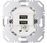 3A 230V USB charging socket mechanism white matte 260209