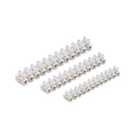 3A/5A/15A/30A/60A Electrical Connector Blocks 12 Way Clear Barrier Block Strip Wire Connector Electrical Choc Blocks Connecting for Wiring Cable Dual Row 12 Position (Pack 1, 3A, 15A & 30A)