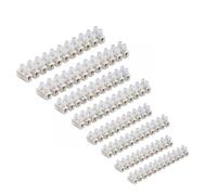 3A/5A/15A/30A/60A Electrical Connector Blocks 12 Way Clear Barrier Block Strip Wire Connector Electrical Choc Blocks Connecting for Wiring Cable Dual Row 12 Position (Pack 2, 3A, 5A, 15A & 30A)