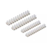 3A/5A/15A/30A/60A Electrical Connector Blocks 12 Way Clear Barrier Block Strip Wire Connector Electrical Choc Blocks Connecting for Wiring Cable Dual Row 12 Position (Pack 2, 15A & 30A)