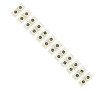 3A Amp Terminal Block, 12 Way Electrical Terminals, White Nylon Electrical Connector Strips, Chocolate Chock Blocks for Wire Connecting/Joining Cables, Dual Row 12 Piece Position Wire
