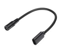3A Power Extension Cord Type C to DC5521 Male/Female 25cm, Female | 3A Power Extension Cord Charging and Data Transfer for CCTV Cameras, LED Light and Routers
