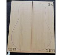 3A Sitka Spruce Acoustic Guitar Top, 2-Piece Bookmatched Soundboard Tonewood Set, Quarter-Sawn Wood Blanks for Luthier Guitar Building, 540 X 220 X 4.5mm Each (3A sitka-X102)