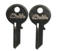 3A1 Pair (2) Replacement Keys - Cut to Code on CG17 Blank for Chicago/CompX Chicago Furniture & Cabinet Locks | KEYSALACARTE