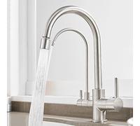 3AinA1 Kitchen Faucet with 360° Rotatable Water Filter Chrome Finish Dual Mode for Clean Drinking Water Stylish Sink Mixer Tap for Home & Kitchen Use