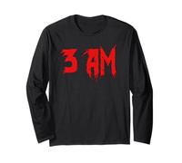 3AM Horror Movie Inspired Midnight Fear Long Sleeve T-Shirt